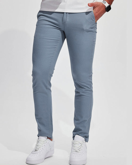 365 Twill Chino Stretch Cotton Pants - Ahaselected