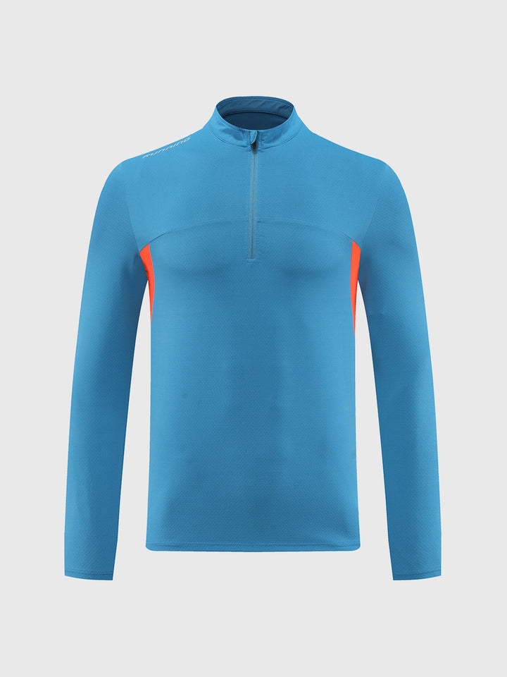 Camiseta de manga larga Kinetic Running Base Layer con cremallera de 1/4 para mujer