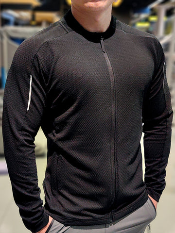 Performance Waffle Full-Zip Training Long Sleeve Shirt