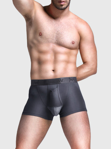 Men's Dual Pouch Trunks Separate Fly Boxer Brief