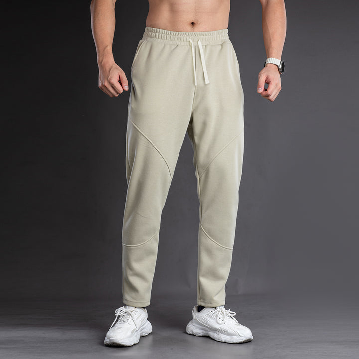 Tapered Cotton Stretch Panel Joggers