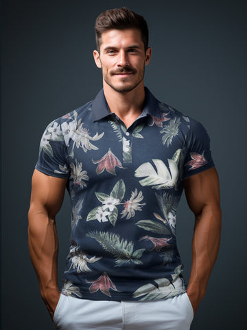 Polo estampado Resort de M