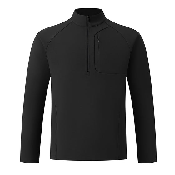 Men's Half-Zip Woven Stand-Collar Quick-Dry Long-Sleeve Outdoor Shirts - Ahaselected