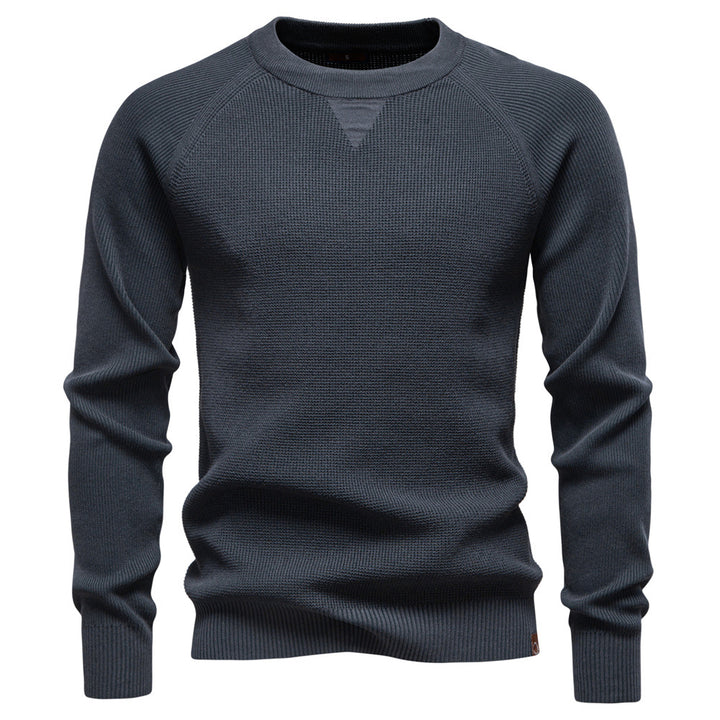 Men’s Waffle Knit Crewneck Sweater