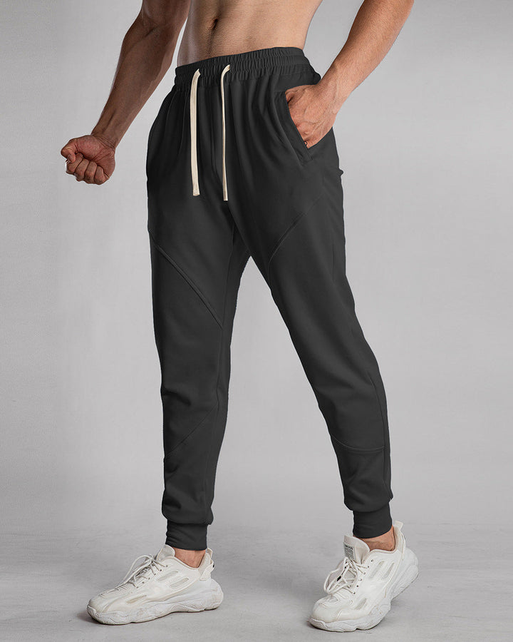 Men’s Warm Casual Sport Joggers with Zipper Pockets