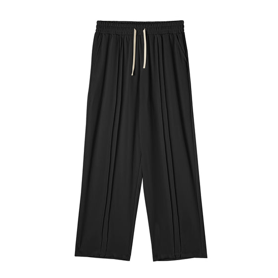 Men's Loose Fit Straight-Leg Sweatpants - Ahaselected