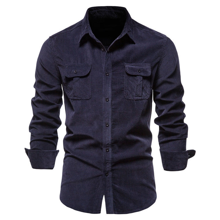 Classic Corduroy Button-Up Utility Shirt