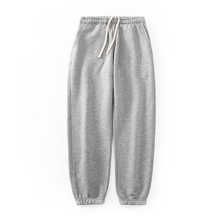 Fleece-Lined Warm Cotton Blend Jogger Pants