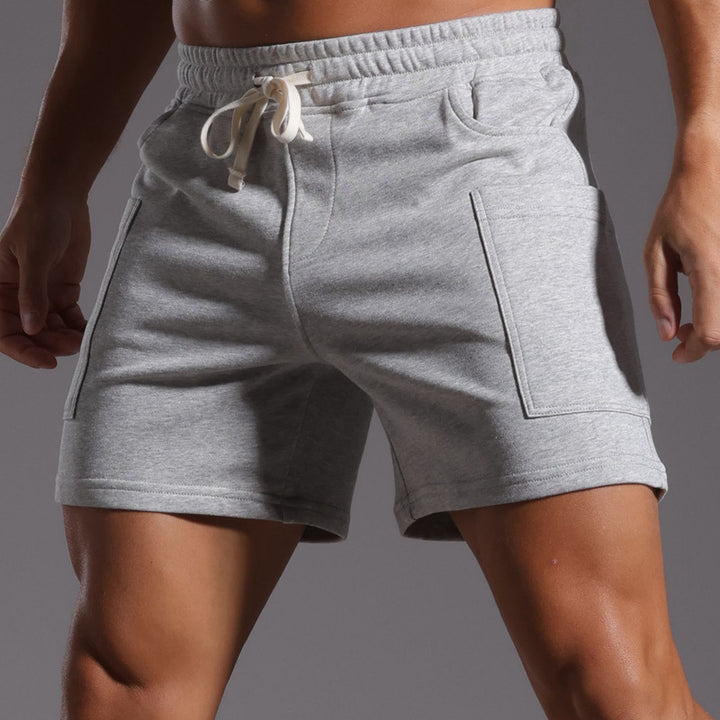 Men’s Casual Cotton Blend Patch Pocket Shorts