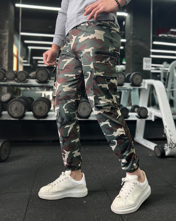 Camo Utility Cargo Tapered Pants(Final Sale–No Return or Exchange)