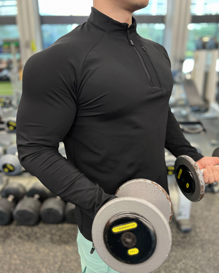 Camisa polar ligera de manga larga Terrain Trek para gimnasio y actividades al aire libre