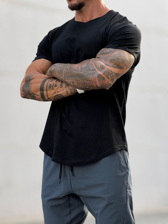 5-Pack Kore Curved Hem T-shirt Muscle Fit Crew Neck - Ahaselected