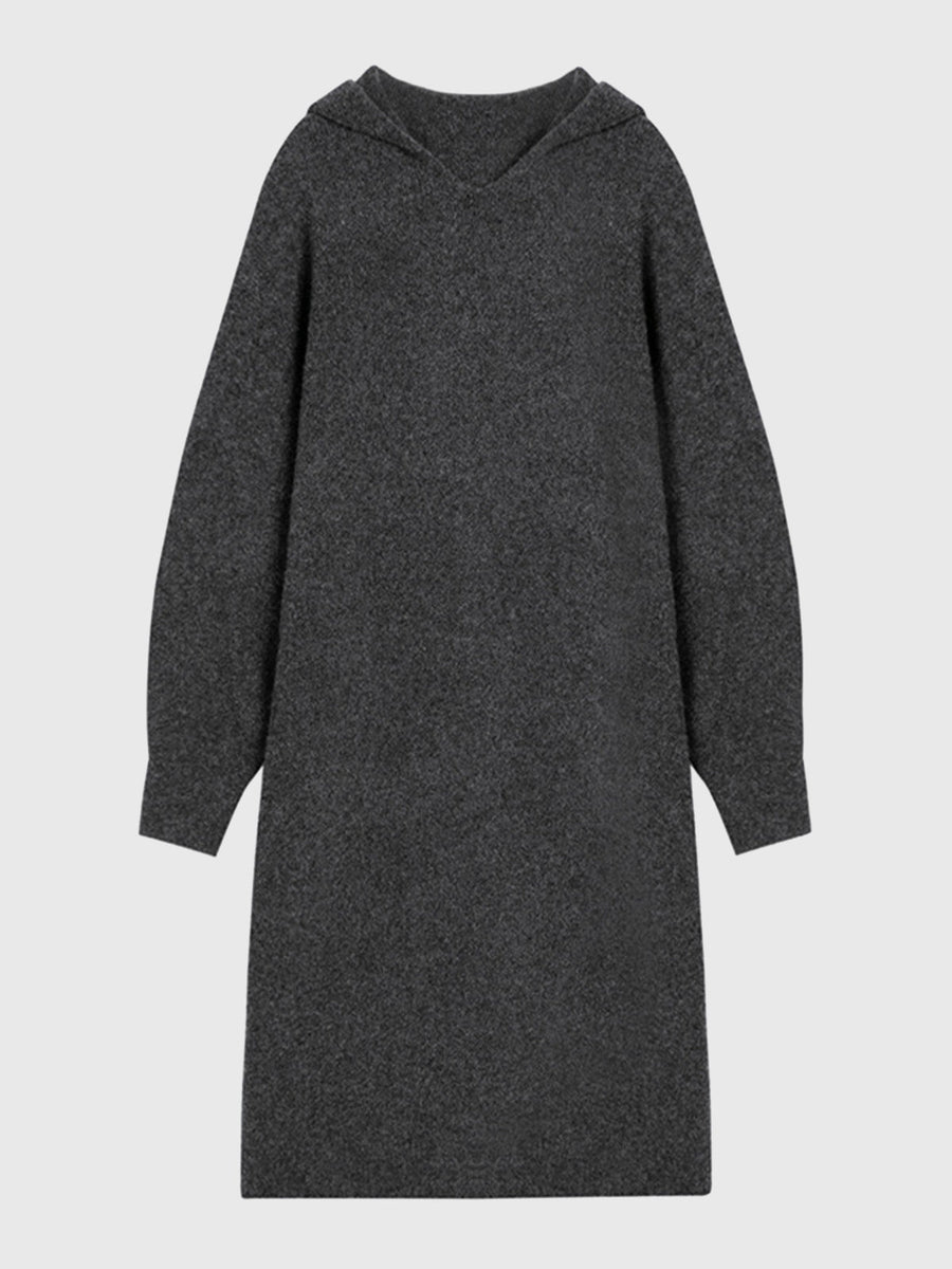 Hooded Knitted Dress
