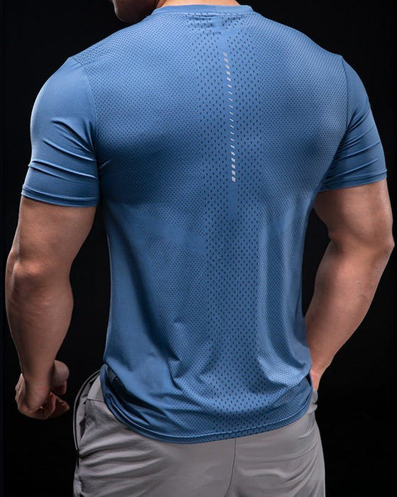 Quick Dry Short Sleeve Running T-shirt - Ahaselected