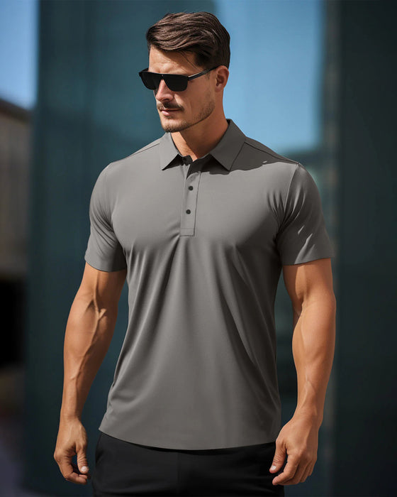 Stay Cool Performance Seamless Stretch Polo - Ahaselected