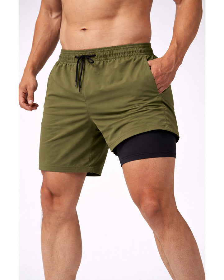 Men’s 7” Performance Shorts with Built-in Compression Liner