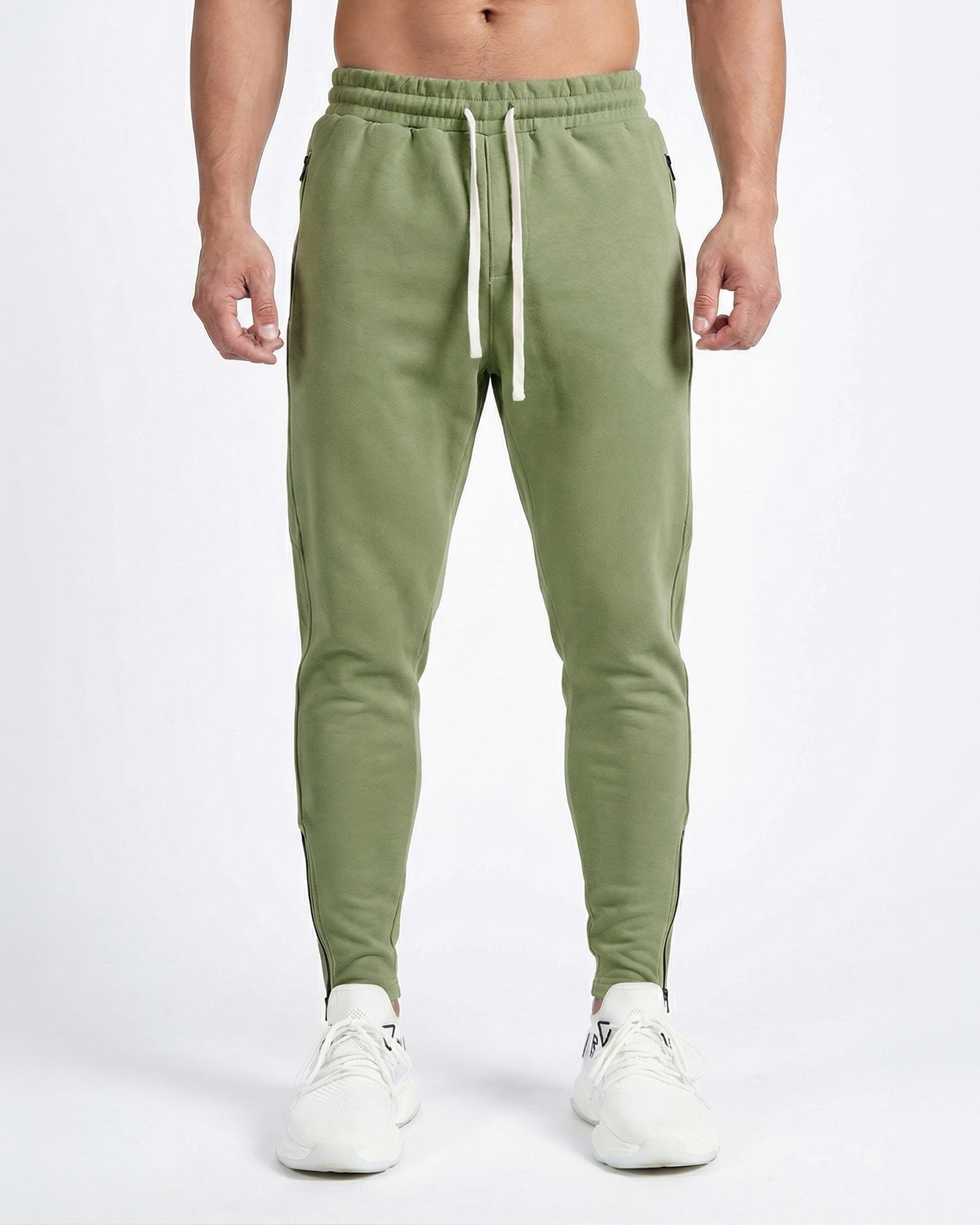 【XL】20AW FLAT HEM SWEAT TRAINING PANTS Track Side Sweatpants Jogger With Zipper Hem – AHAS ELECTED