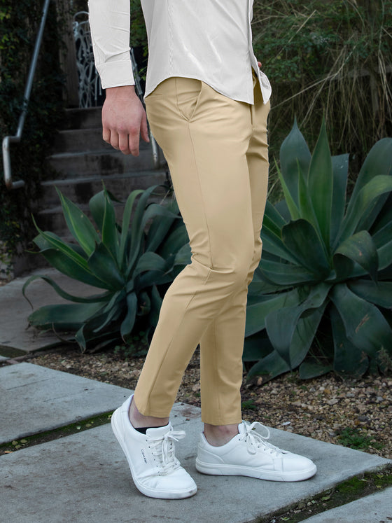All Day Elite Performance Chino Pants - Tapered Slim Fit - Ahaselected
