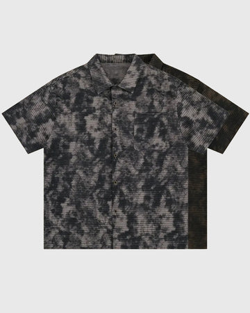 Maglietta a maniche corte a coste modello Tiedye