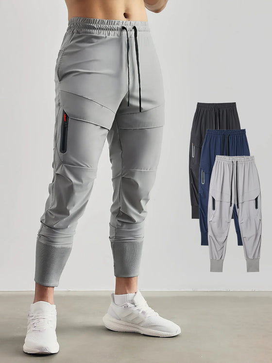 3 Pack Stay Cool High Rib Cargo Jogger Athletic Pants - Ahaselected