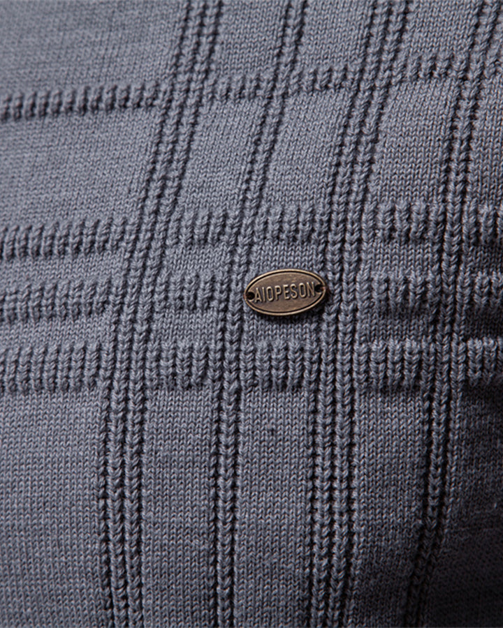 Crosshatch Crew Neck Sweater