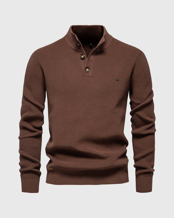 Premium Stand-Collar Sweater New - Ahaselected