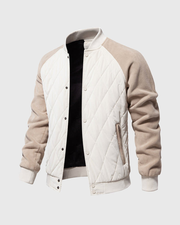 Veste Bomber Hybride à Panneaux