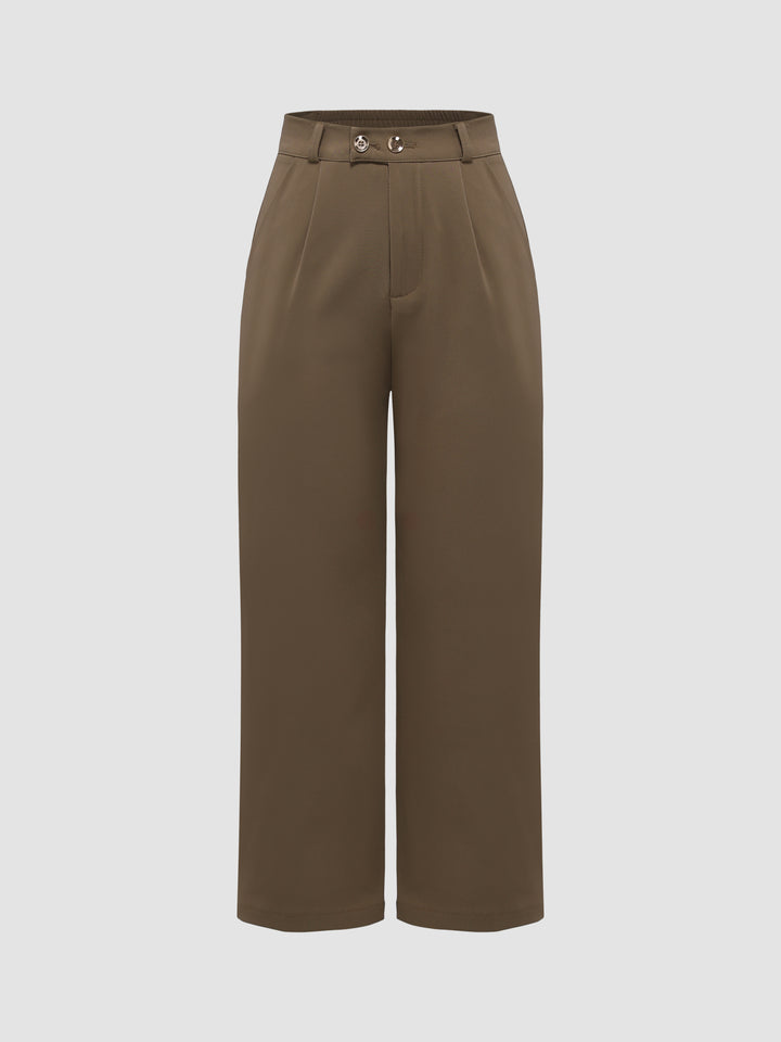 Two-Button Straight Pants