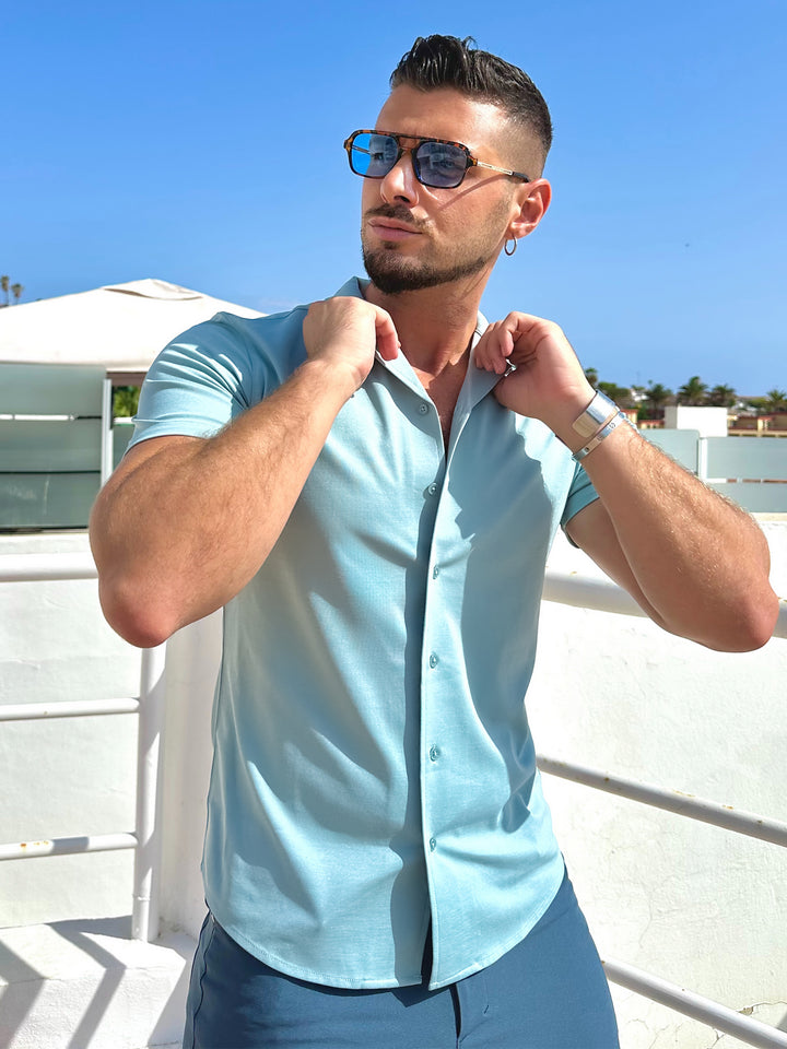 Chemises hawaïennes Aqua