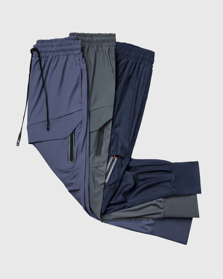 Lot de 3 pantalons de jogging cargo athlétiques à côtes hautes Stay Cool