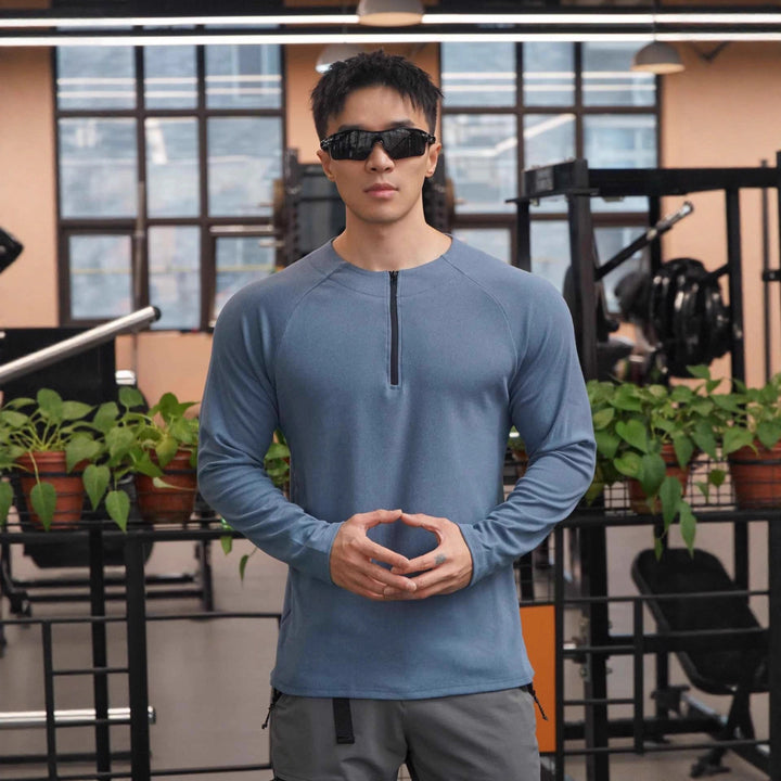 Men’s Thermal Fleece-Lined Quarter-Zip Performance Top