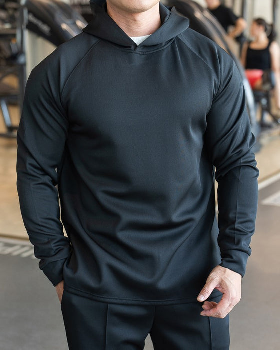 Essential Athletic Performance Hoodie With Raglan Sleeves New - Ahaselected