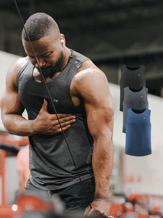 3-Pack Softest Elevated Training Tank Top - Ahaselected