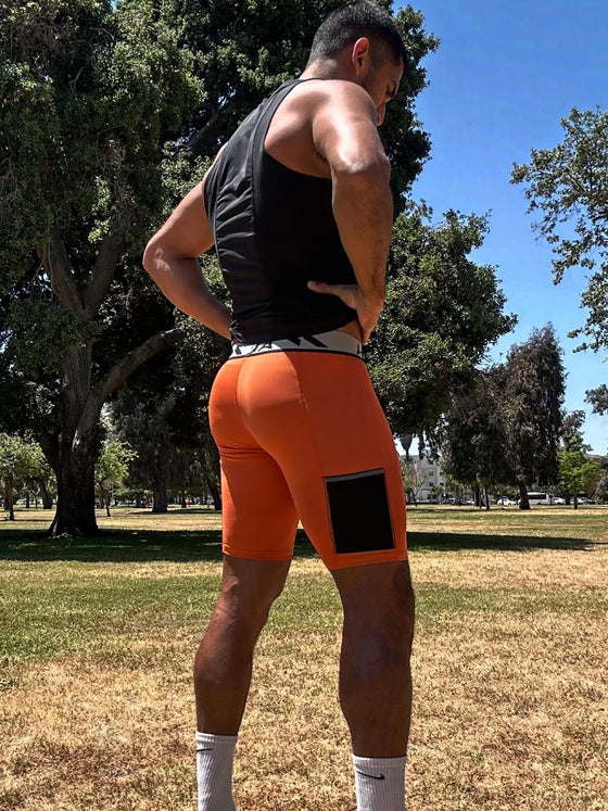 Compression 9" Short With Pockets - Ahaselected