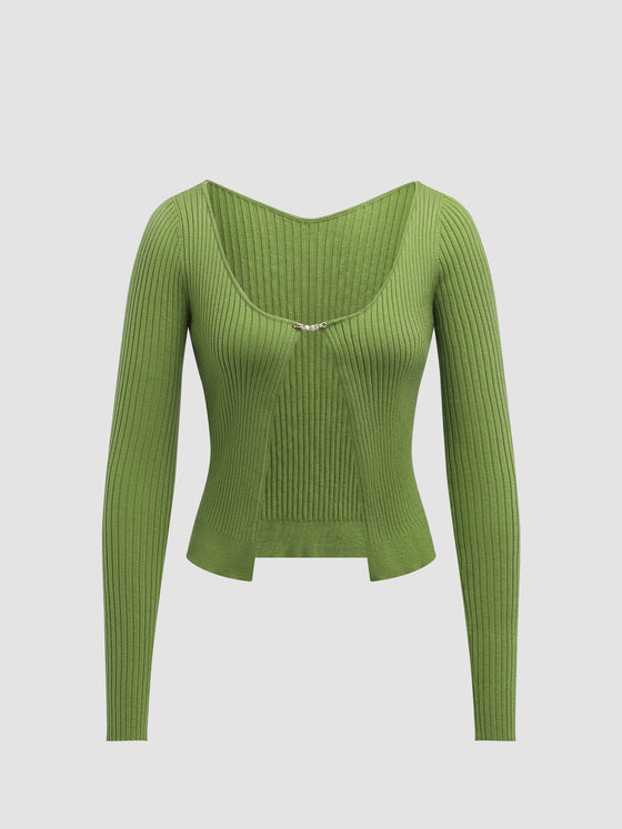 Women‘s Sleek Casual Knitted Cardigan - Ahaselected