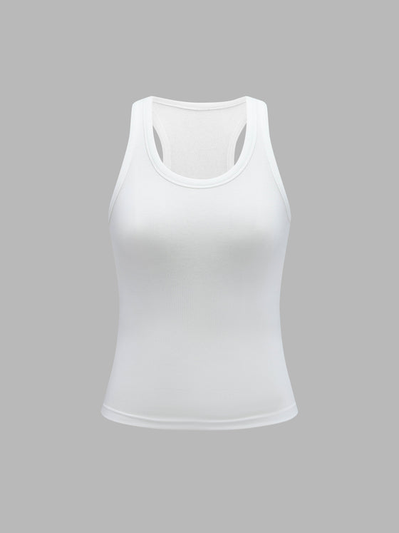 Essential Ribbed Tank Top - Ahaselected