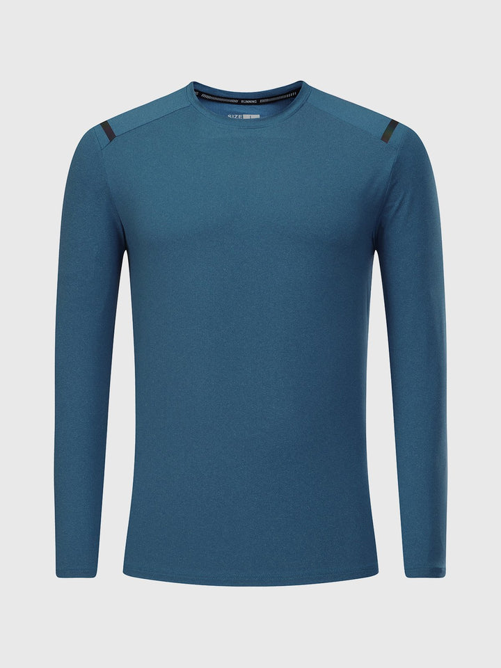M's Everyday Long Sleeve Workout T-Shirt Crew Neck(Final Sale–No Return or Exchange)