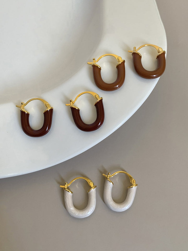 Morandi U-shape Earrings