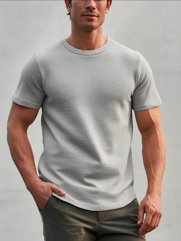 Camiseta Cozy Micro Waffle para hombre