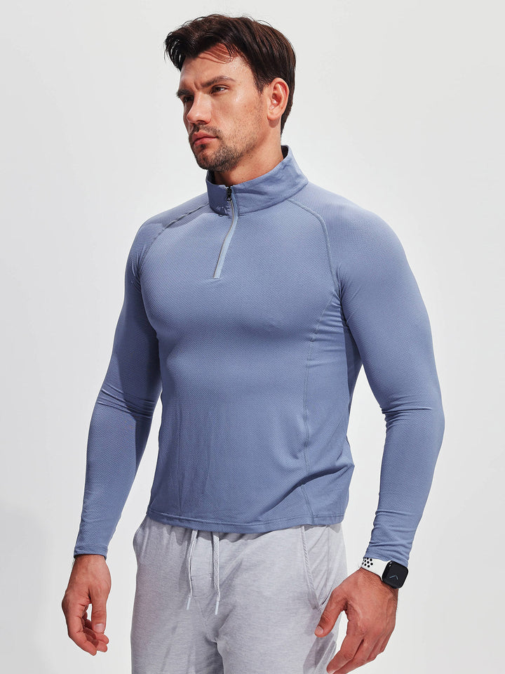Vent Half-Zip Long Sleeves Shirt