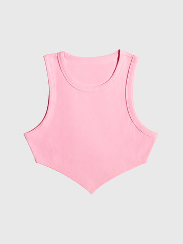 Débardeur à ourlet pointu Sunshine