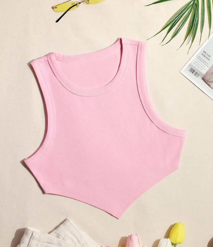 Débardeur à ourlet pointu Sunshine