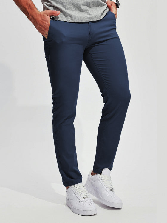 365 Twill Chino Stretch Cotton Pants - Ahaselected