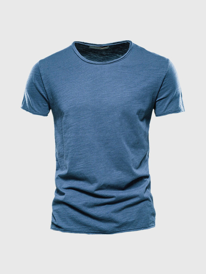 Slub Cotton Crew-neck T-shirt(Final Sale–No Return or Exchange)