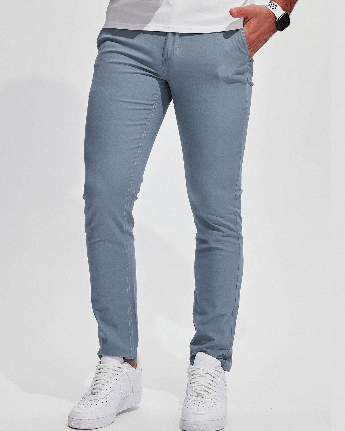 365 Twill Chino Stretch Cotton Pants - Ahaselected