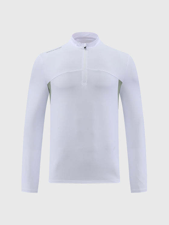 M's Kinetic Running Base Layer 1/4 Zip Long Sleeve T-shirt - Ahaselected