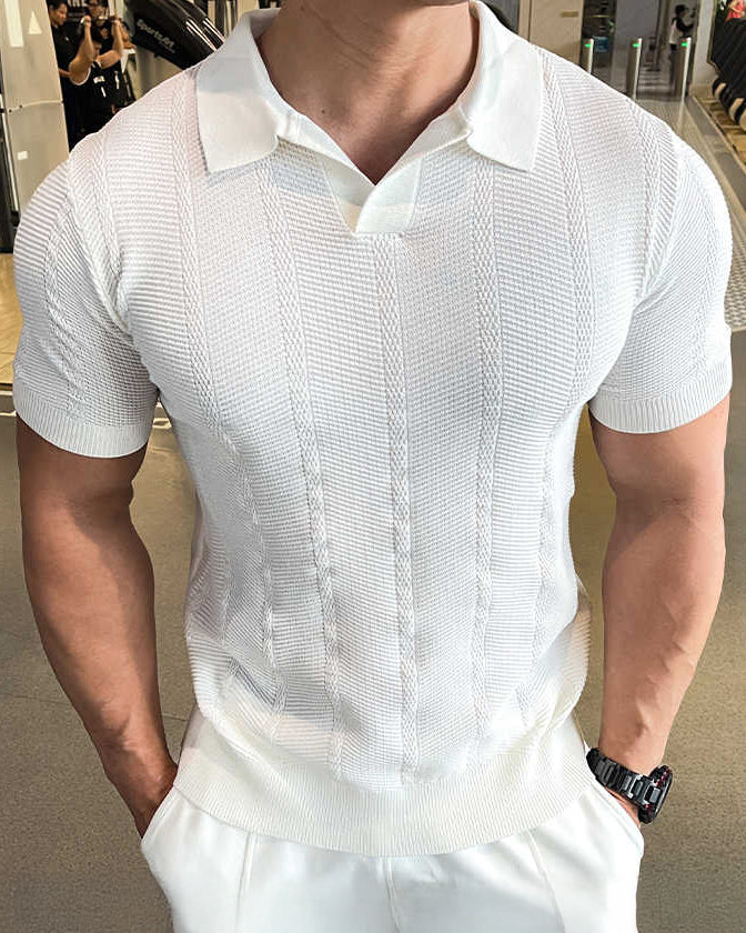 Ice Silk Polo Short Sleeves New - Ahaselected