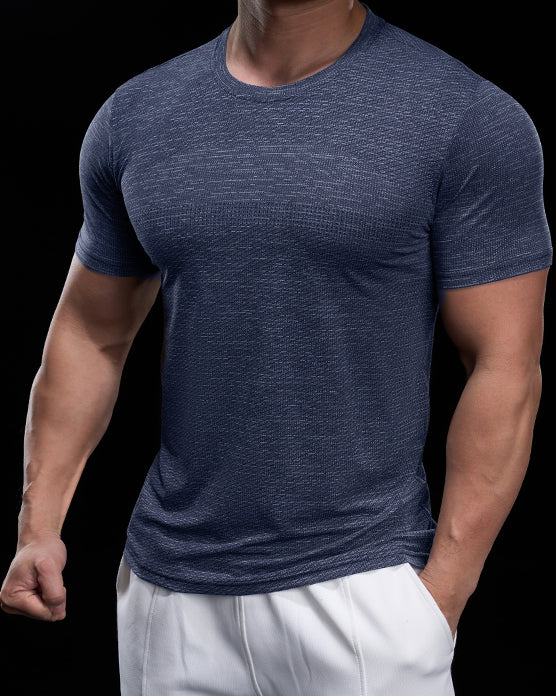 Quick Dry Short Sleeve Tee Crew Neck New - Ahaselected