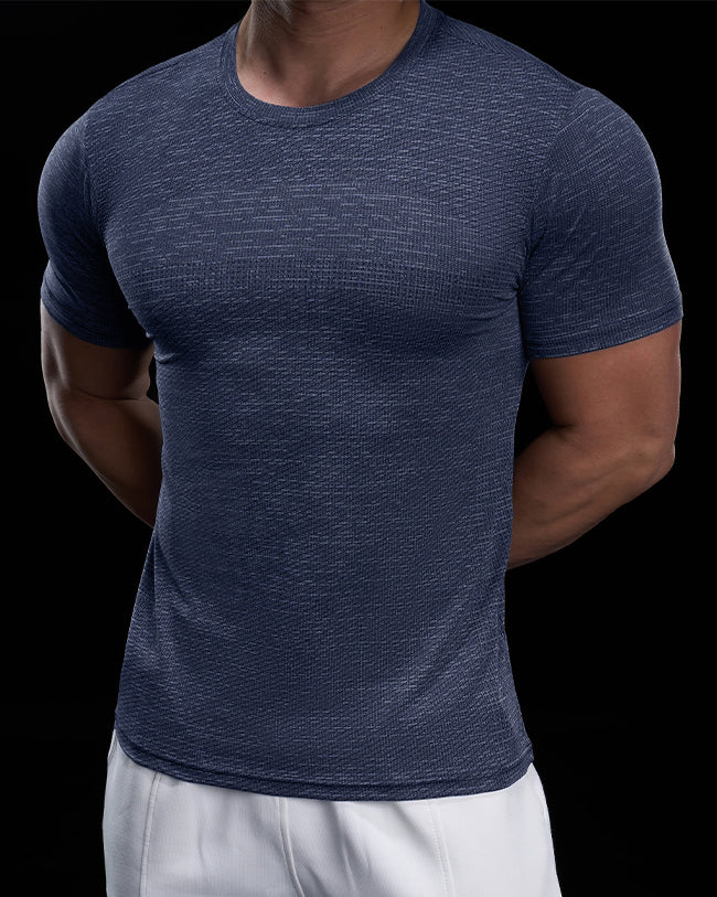 Quick Dry Short Sleeve Tee Crew Neck New - Ahaselected