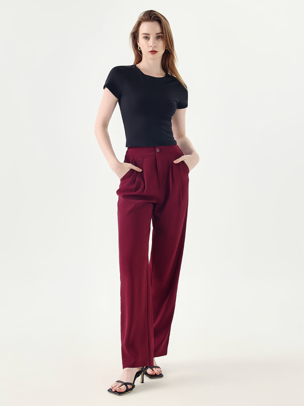 Comfy Wide-Leg Pants - Ahaselected